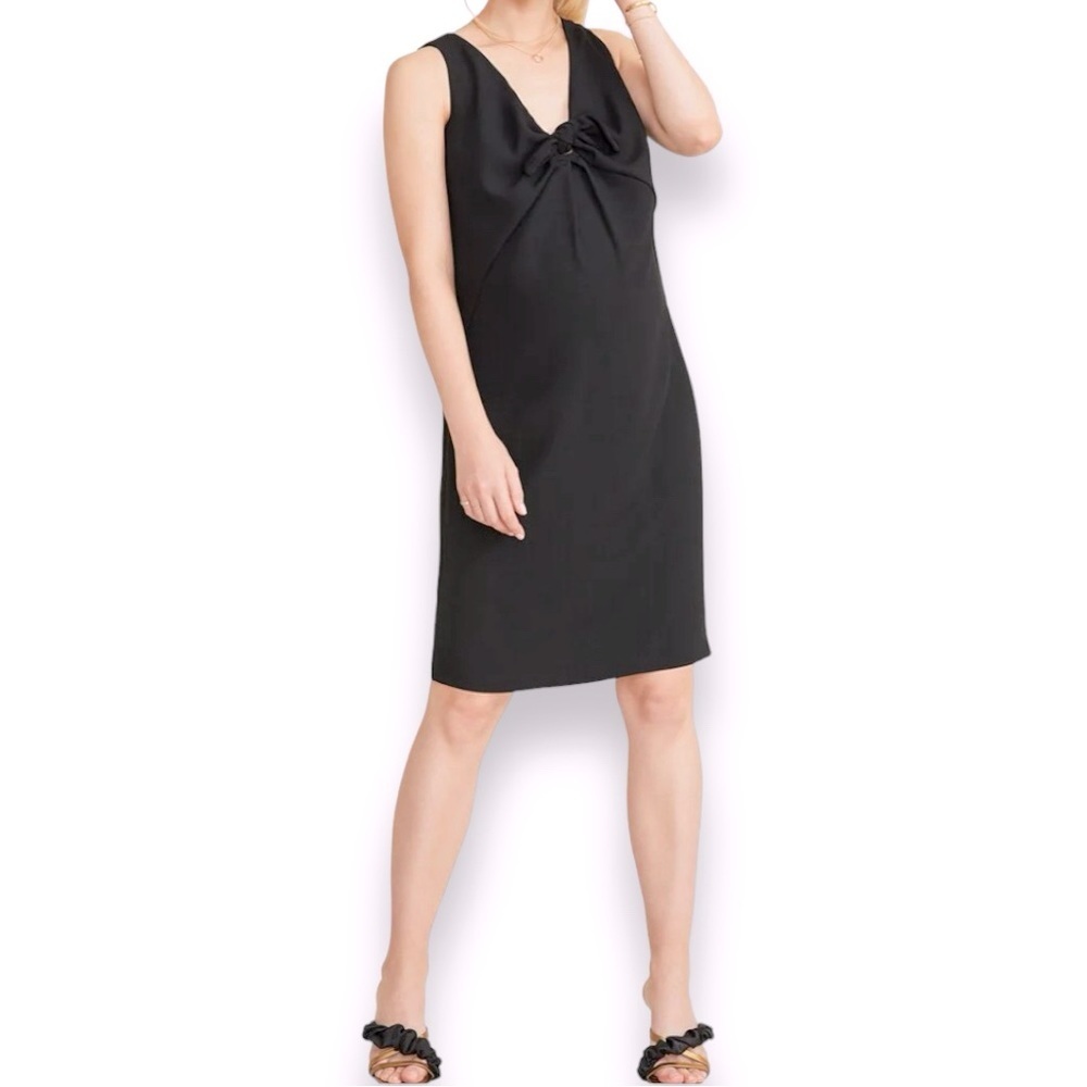 HATCH The Reid Maternity Dress in Black Size 1 US Size Small LBD